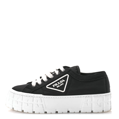 Prada Re-Nylon Gabardine Triangle Logo Double Wheel 50mm Sneakers 37 Black 1 of 8