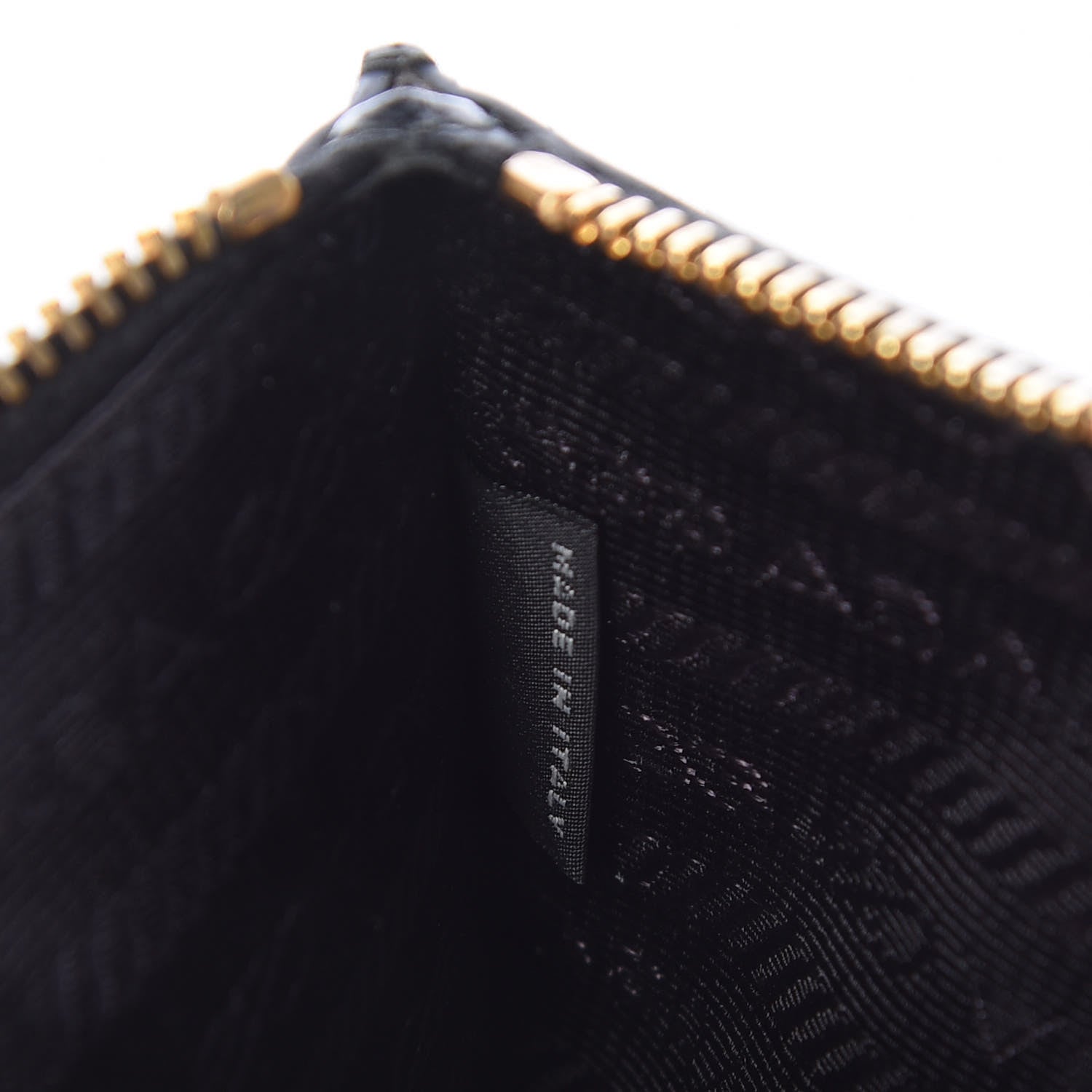 Prada Saffiano Zip Pouch Black 7 of 7