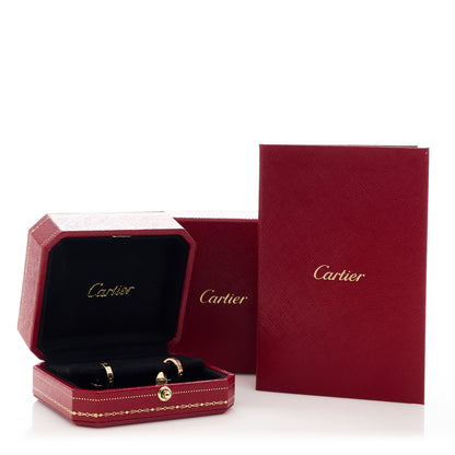 Cartier 18K Yellow Gold Small LOVE Hoop Earrings 8 of 8