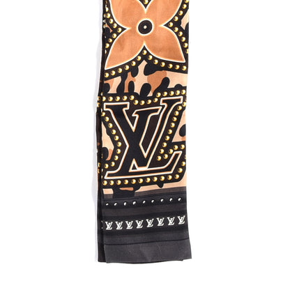 Louis Vuitton Silk Monogram LV World Bandeau Brown 3 of 3