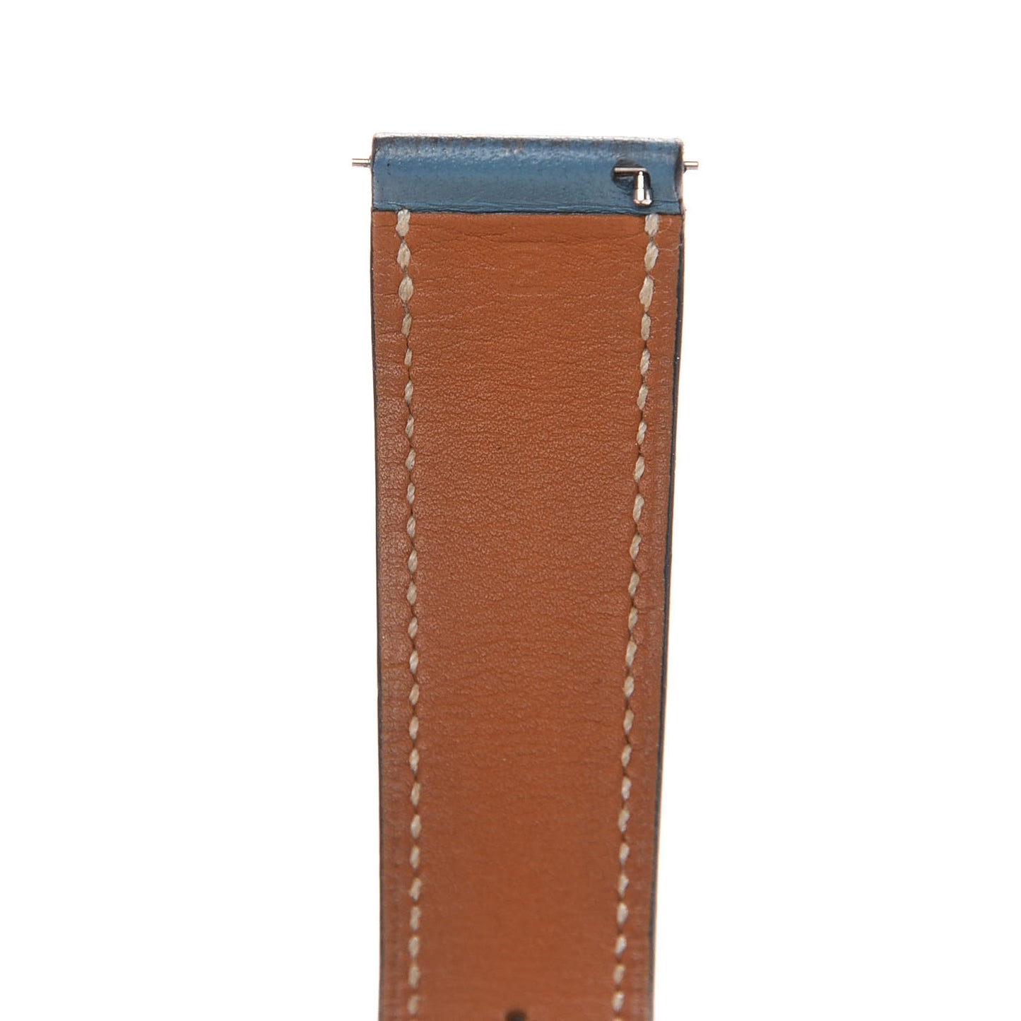 Swift Heure H Hour Watch Strap Blue Jean