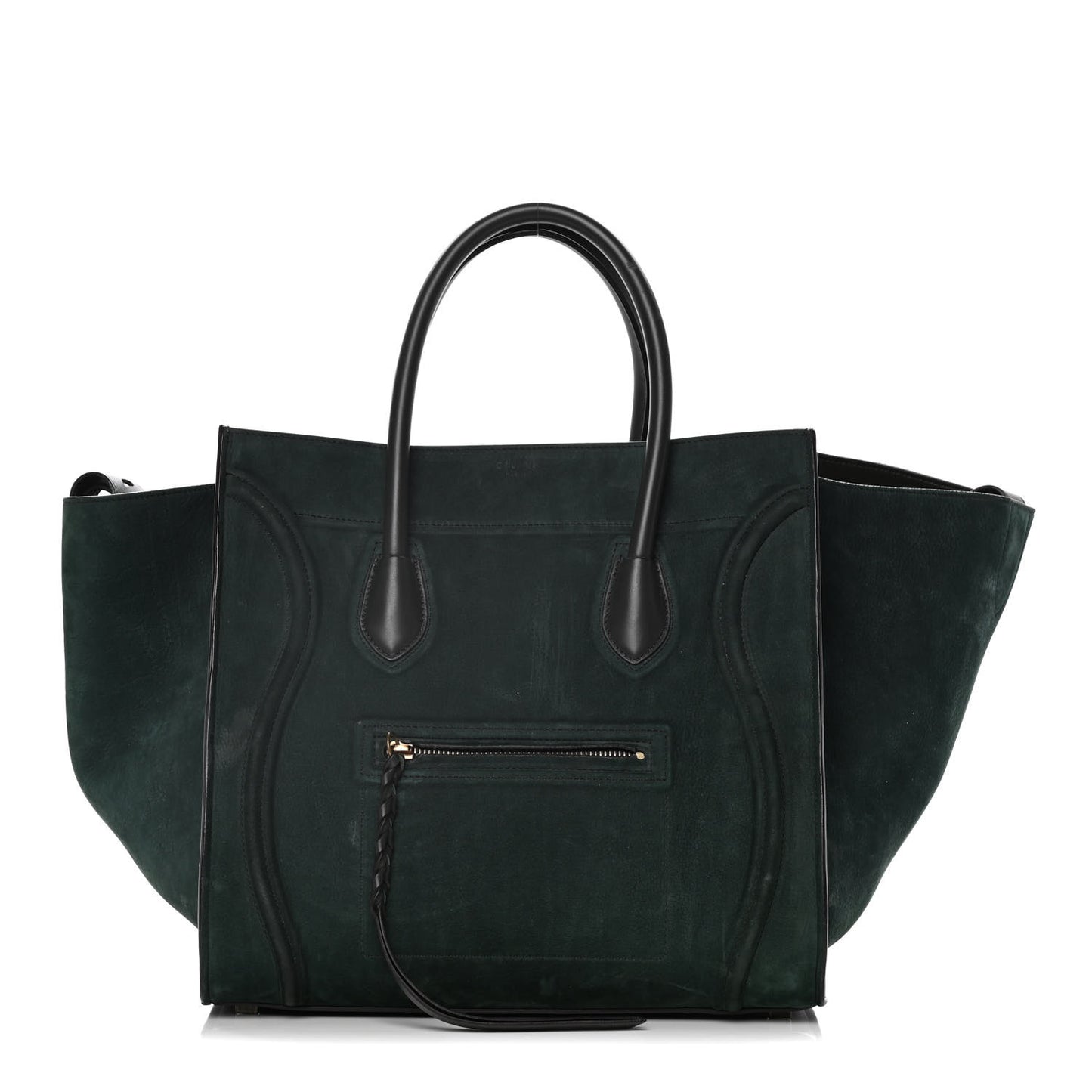 Nubuck Medium Phantom Luggage Bottle Green