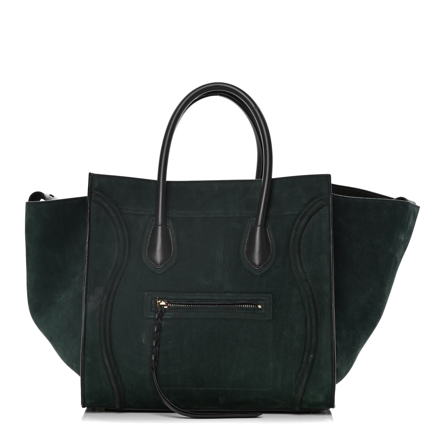 Celine Nubuck Medium Phantom Luggage Bottle Green 1 of 15