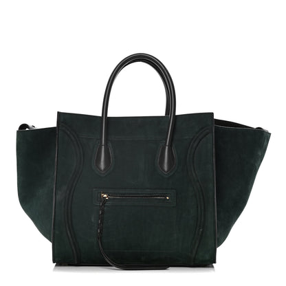 Celine Nubuck Medium Phantom Luggage Bottle Green 1 of 15