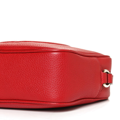Gucci Pebbled Calfskin Small Soho Disco Bag Tabasco Red 11 of 14