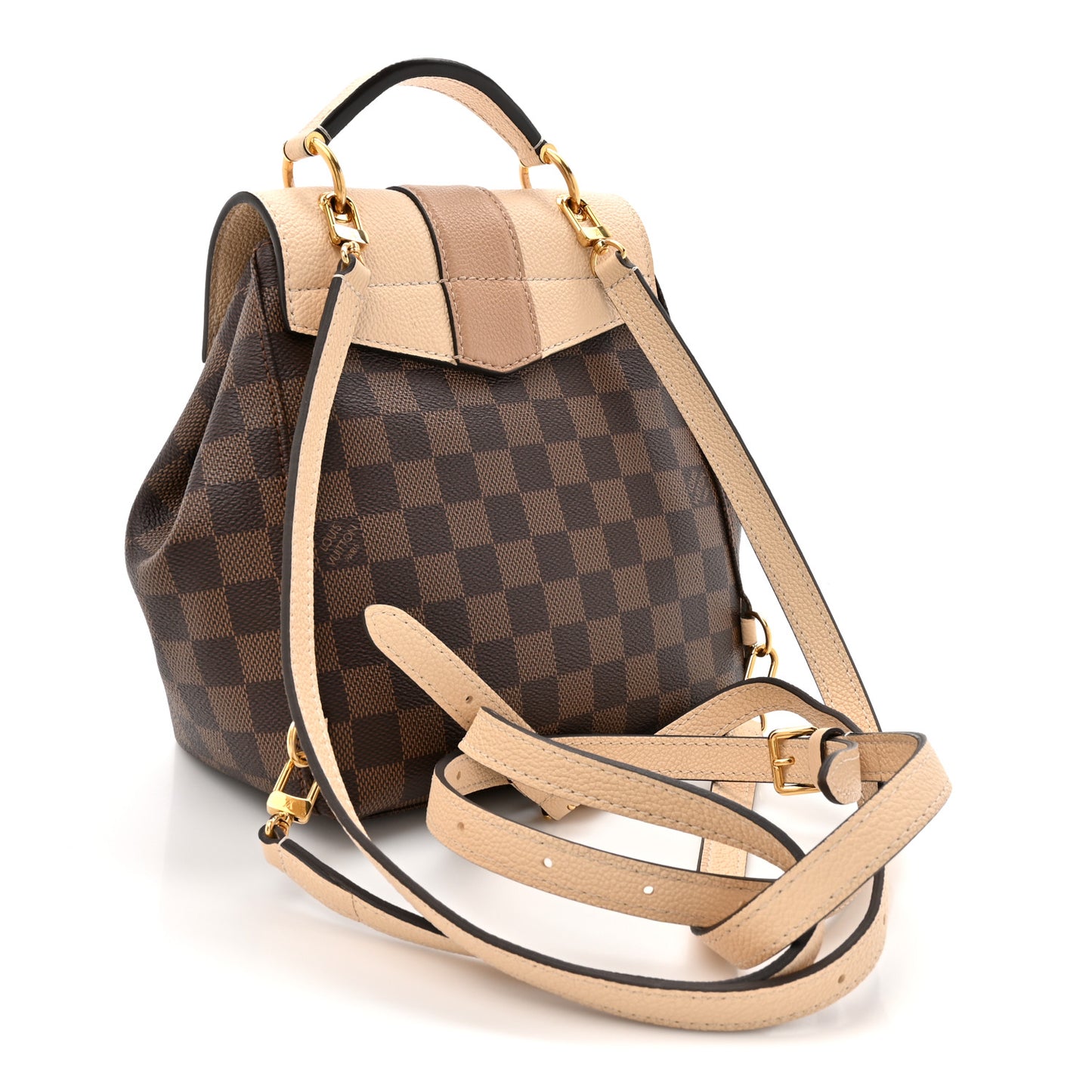 Damier Ebene Clapton Backpack Creme
