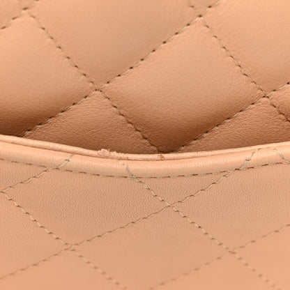 Chanel Calfskin Quilted Large Cambon Bowler Beige Black 10 of 12