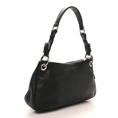 Prada Vitello Phenix Shoulder Bag Black 3 of 9