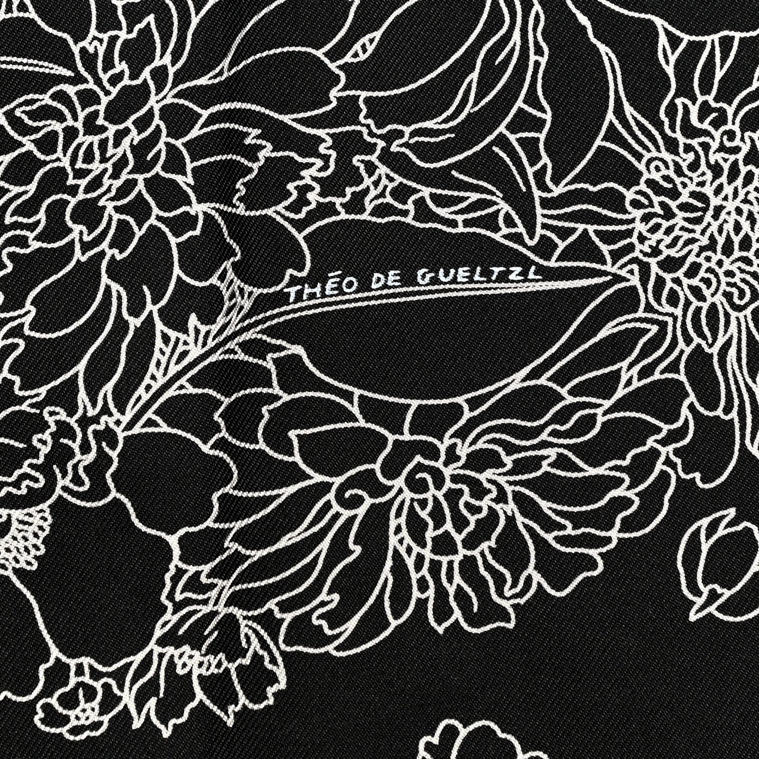 Hermes Silk Robe Legere Scarf 90 Black White 4 of 8