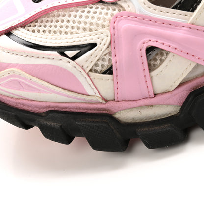 Balenciaga Mesh Nubuck Effect Fabric LED Womens Track Sneakers 38 Grey Pink Black 12 of 15