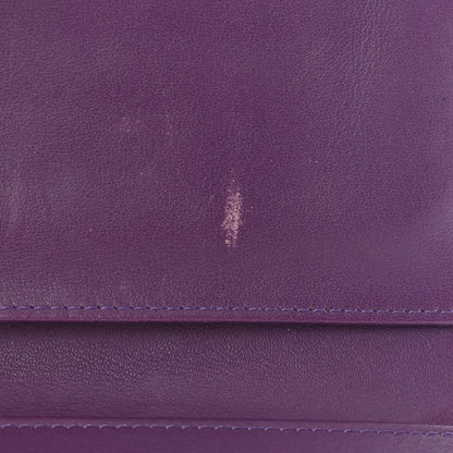 Chanel Patent Calfskin Quilted Large Brilliant Flap Wallet Purple 13 of 14