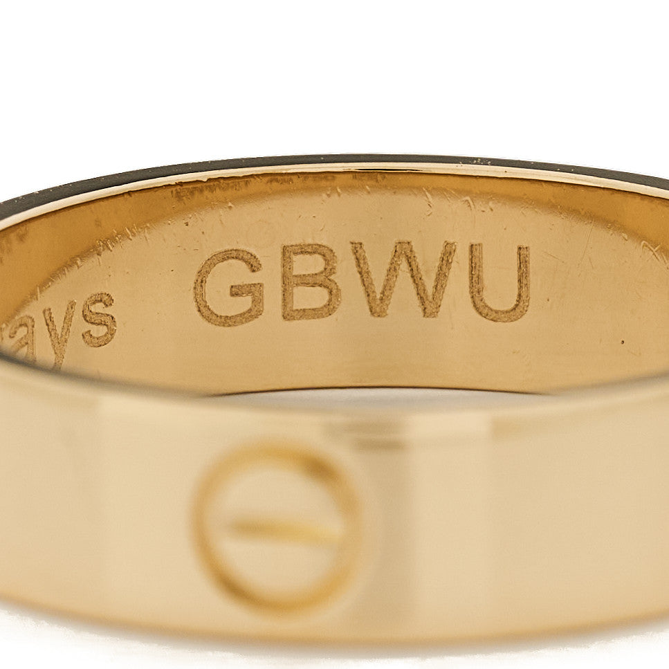 18K Yellow Gold 5.5mm LOVE Ring 61 9.5