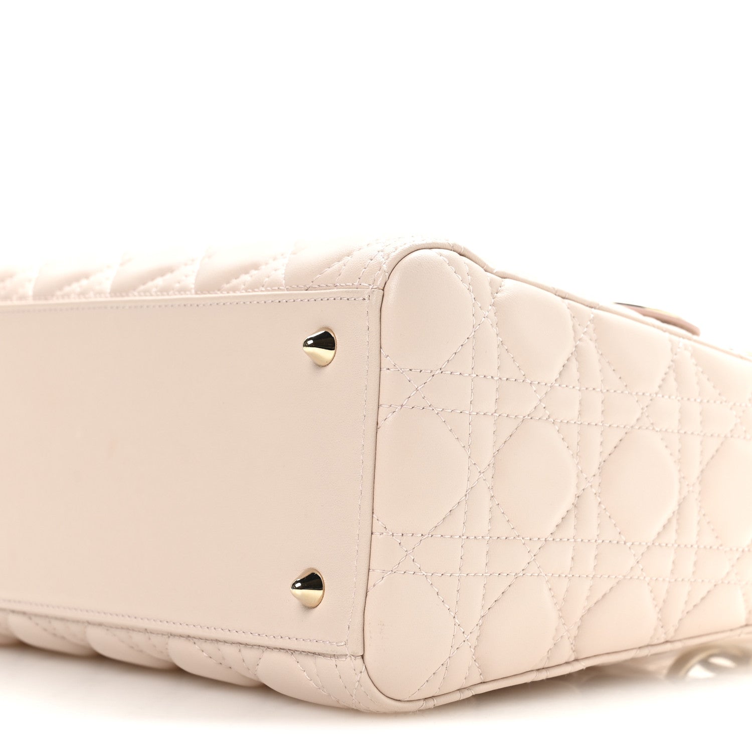 Christian Dior Lambskin Cannage Medium Lady Dior Powder Pink 10 of 10