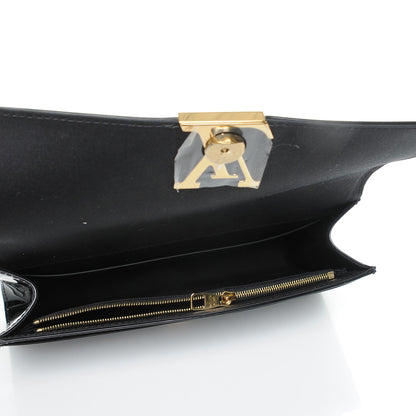 Louis Vuitton Patent Louise Clutch Black 5 of 8