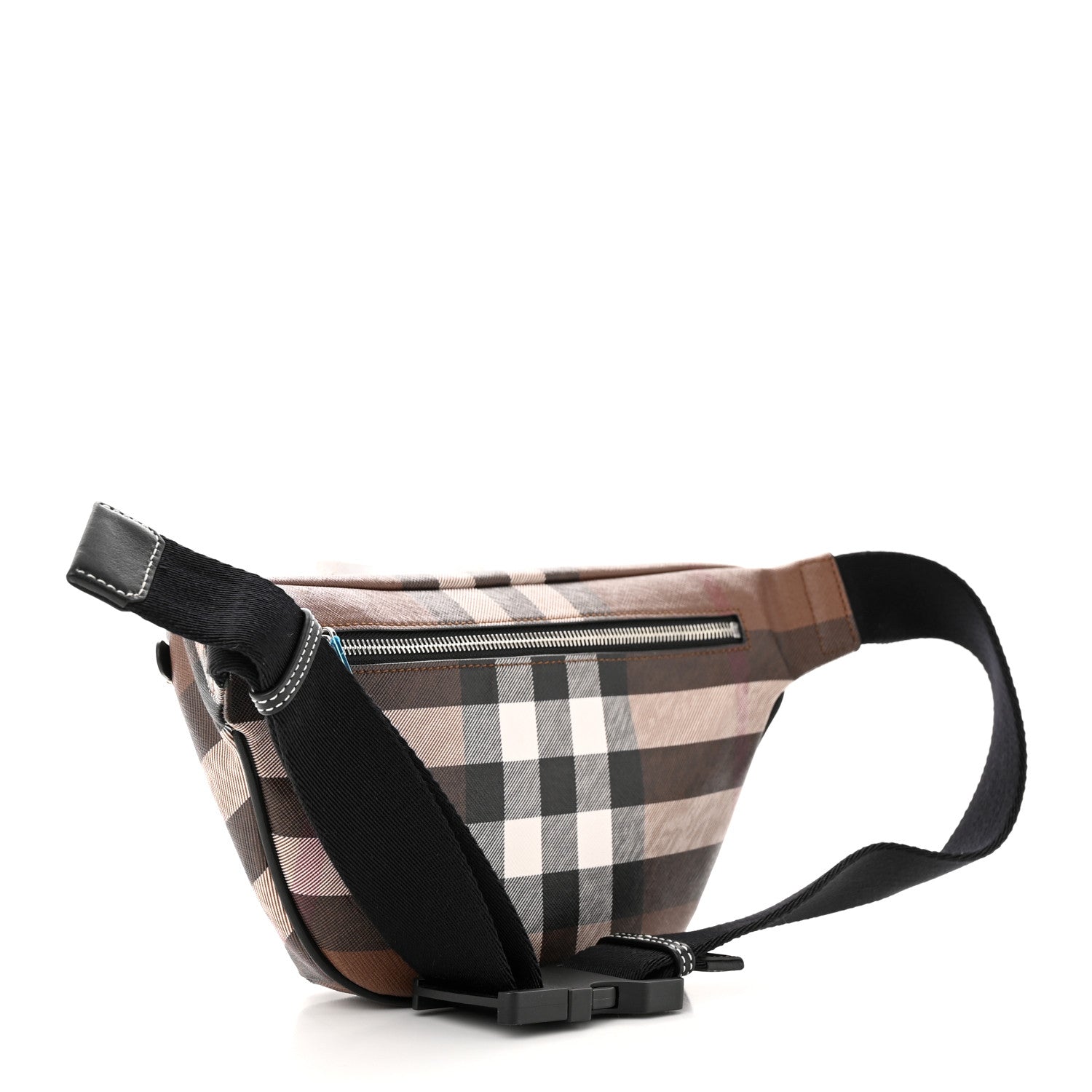 Burberry E-canvas Check Cason Bum Bag Dark Birch Brown 3 of 9