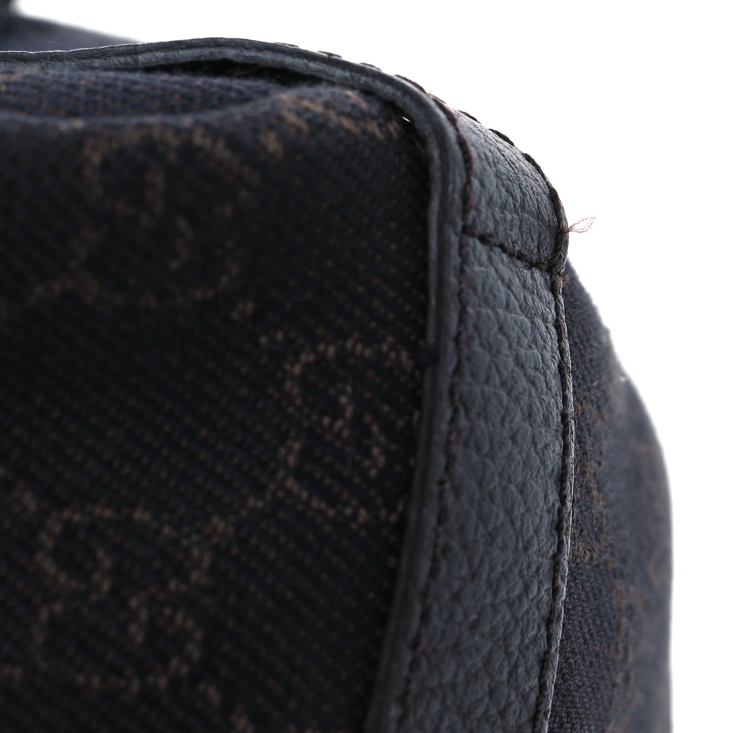 Monogram Medium Abbey Shoulder Bag Chocolate