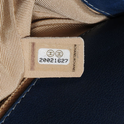 Chanel Faded Calfskin Quilted Medium Boy Flap Blue 7 of 8