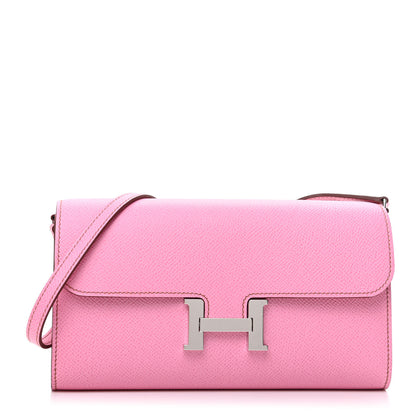 Hermes Epsom Constance Wallet To Go 5P Pink 1 of 8