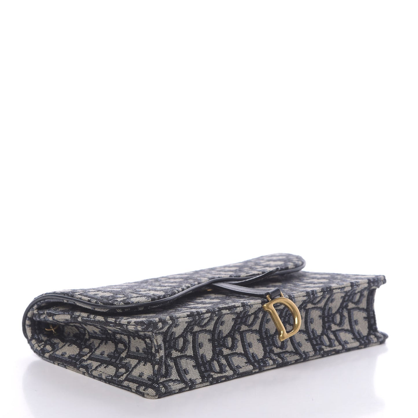 Oblique Saddle Chain Pouch Blue