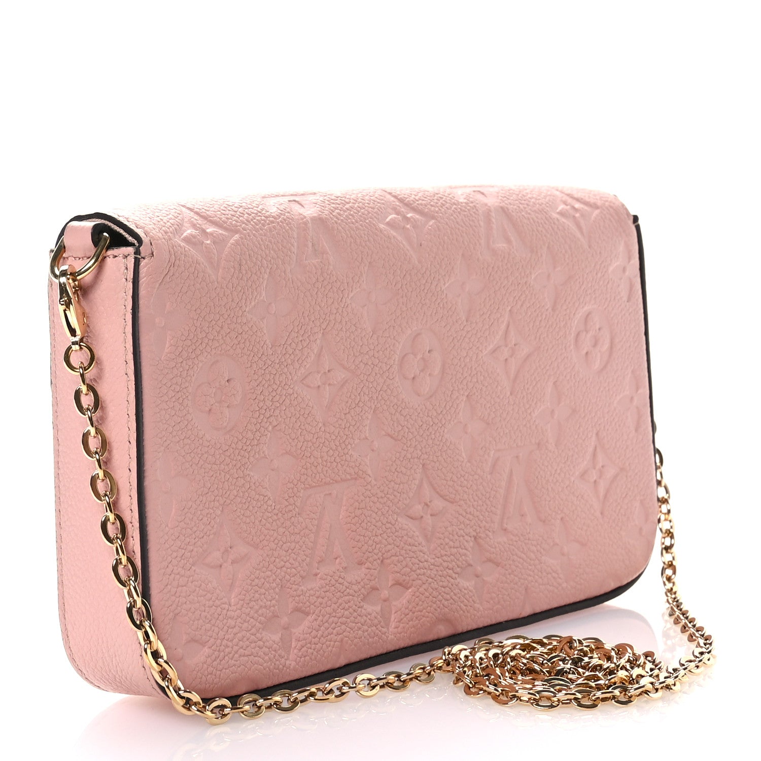 Louis Vuitton Empreinte Pochette Felicie Chain Wallet Rose Poudre 4 of 13