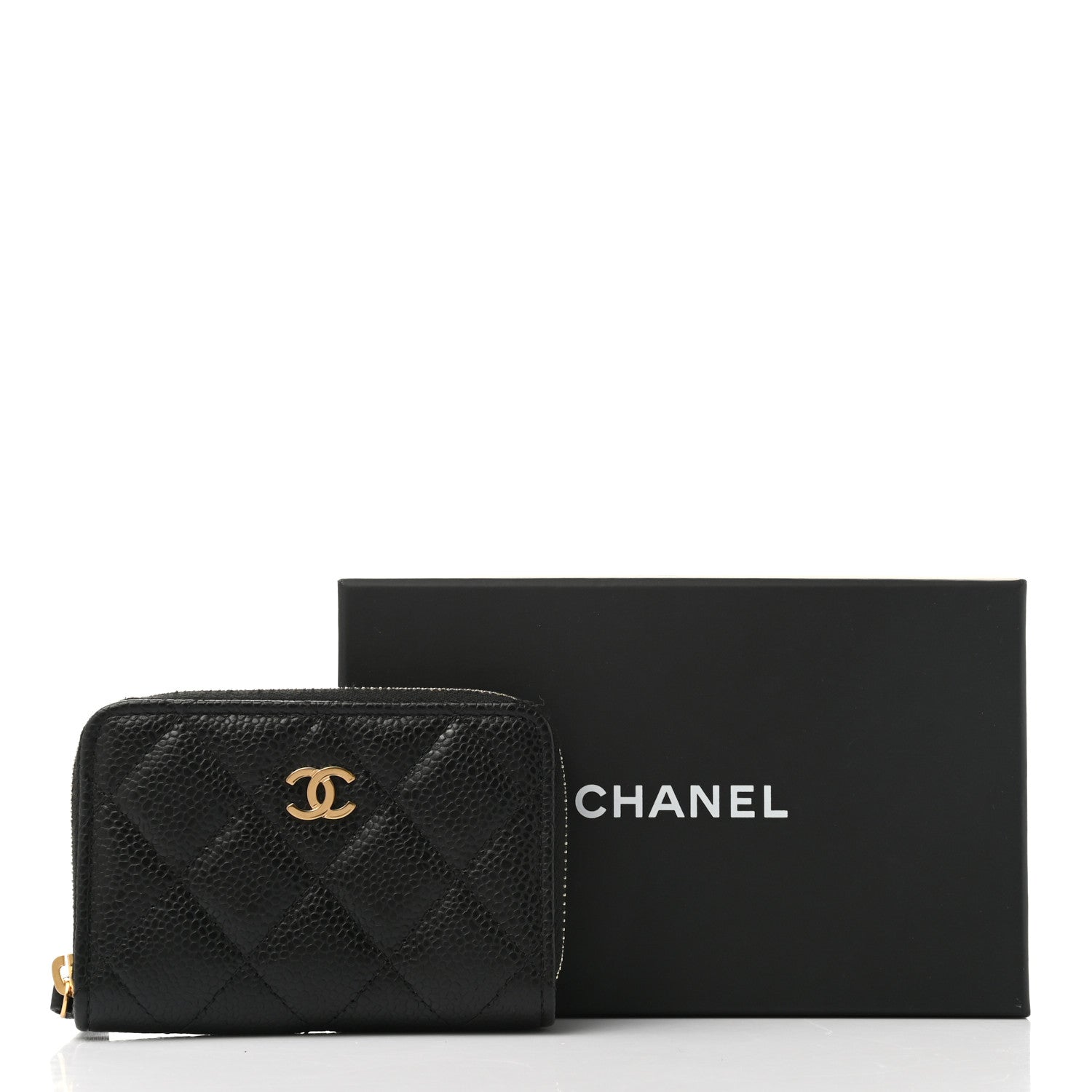 Chanel Caviar Quilted Classic Zipped Coin Purse Black 5 of 8
