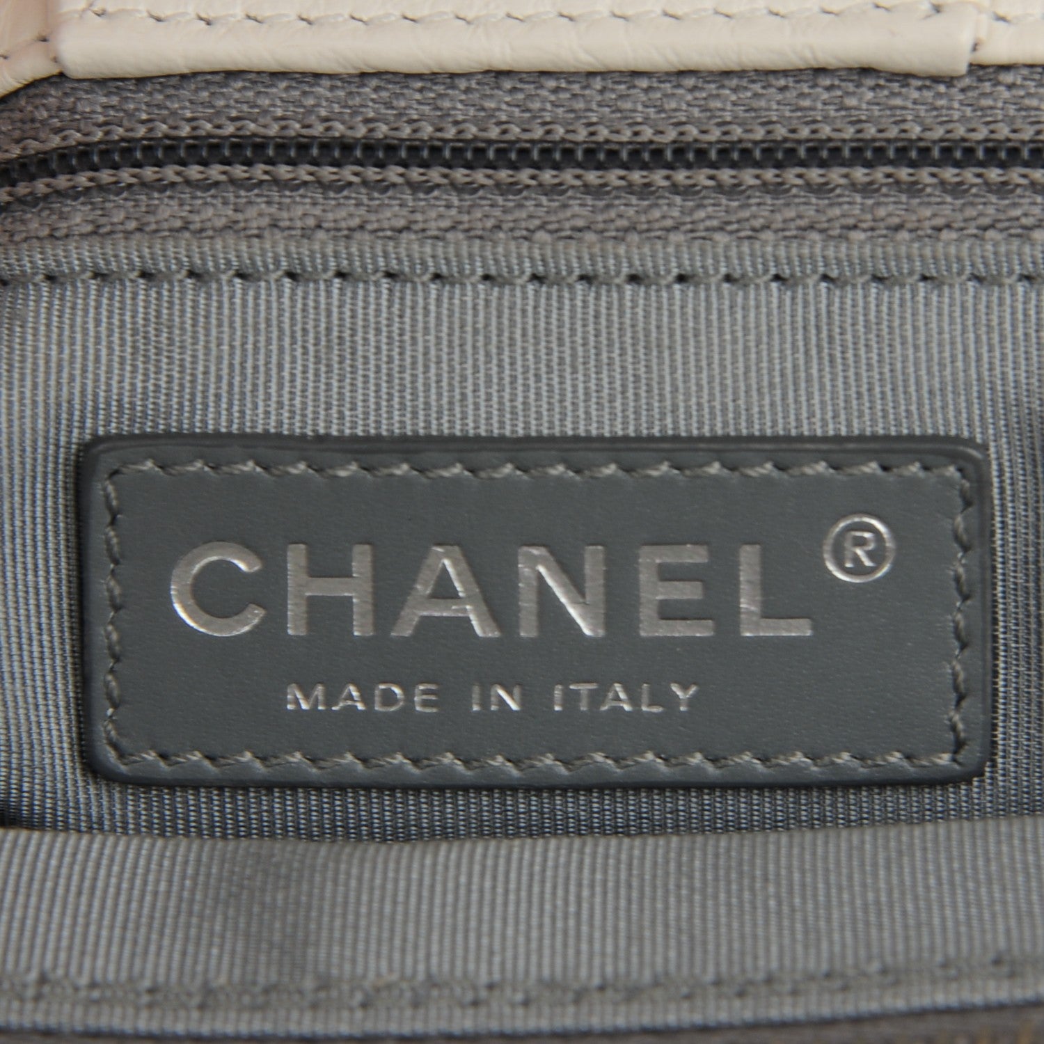 Chanel Deerskin Cerf Executive Shopper Tote White 6 of 7