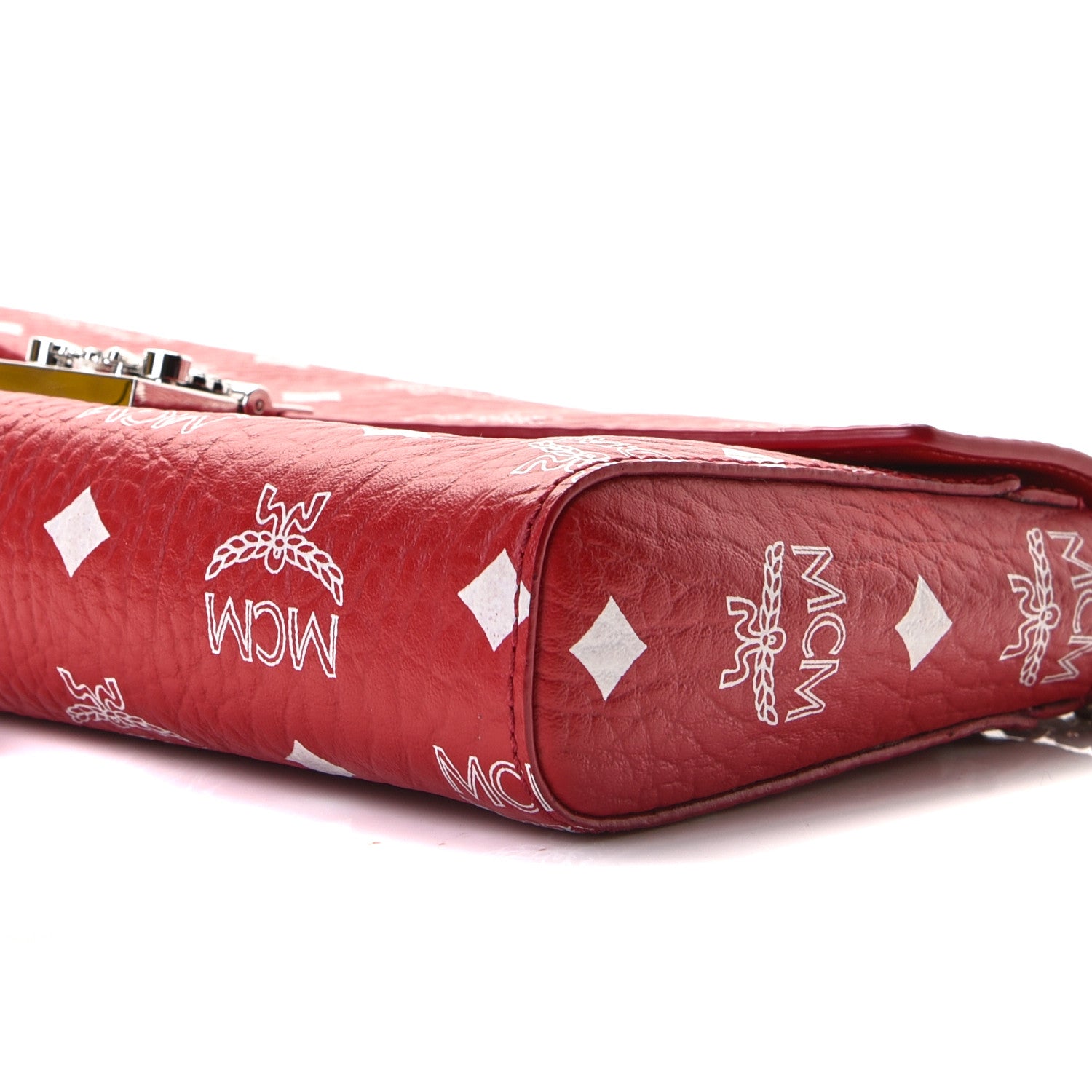 MCM Visetos Patricia Wallet On Chain Red 6 of 6