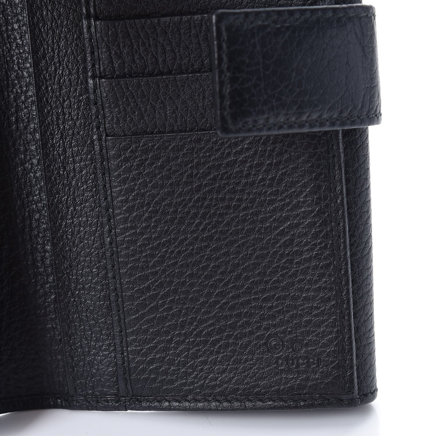 Gucci Calfskin Continental Flap Wallet Black 7 of 8