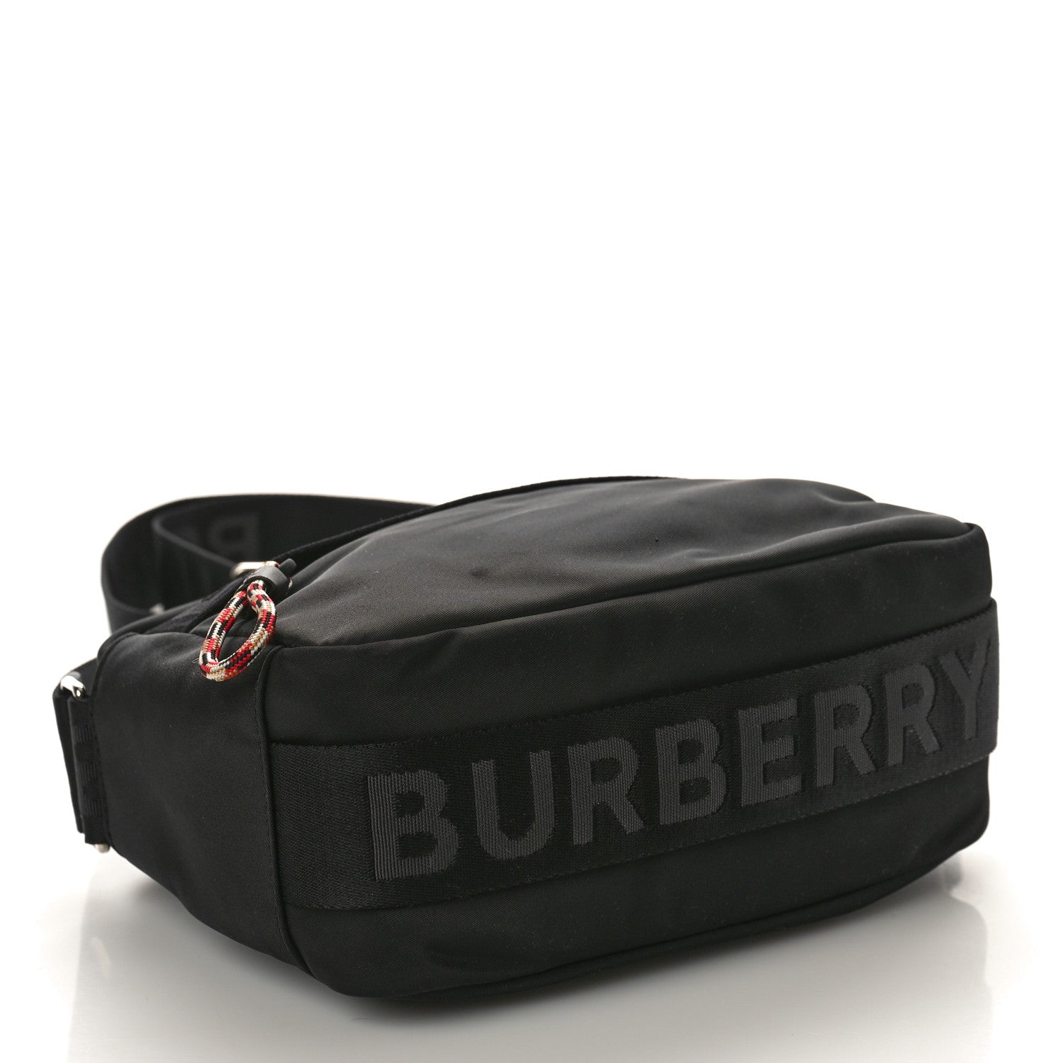 BURBERRY ブラック ナイロン バッグ Burberry Nylon Logo Detail Crossbody Bag Black 1508508