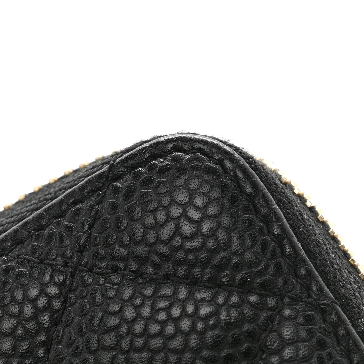 Chanel Caviar Quilted Zip Coin Purse Black 11 of 12