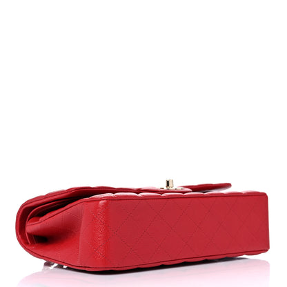 Chanel Caviar Quilted Medium Double Flap Red 4 of 12
