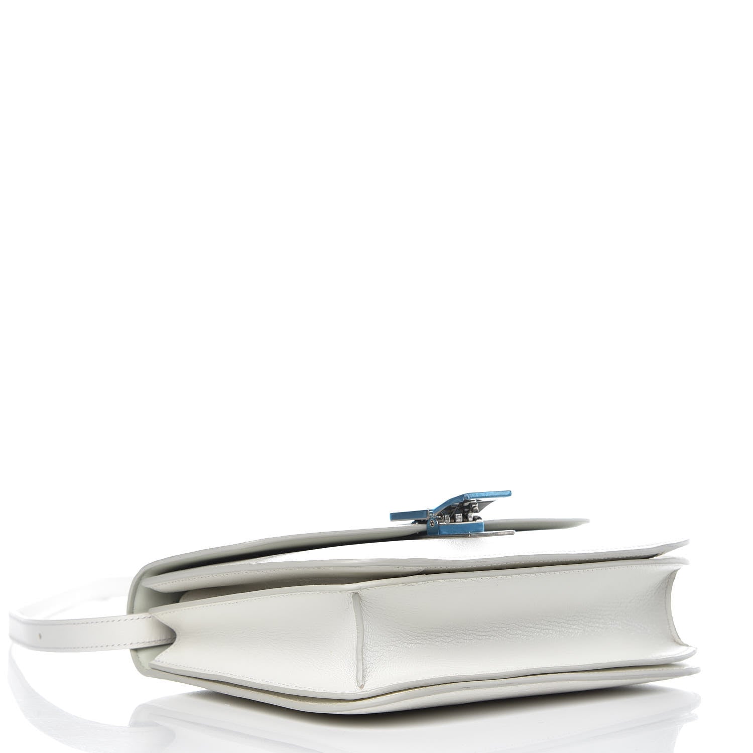 Celine Goatskin Medium Classic Box Flap Bag White 4 of 9