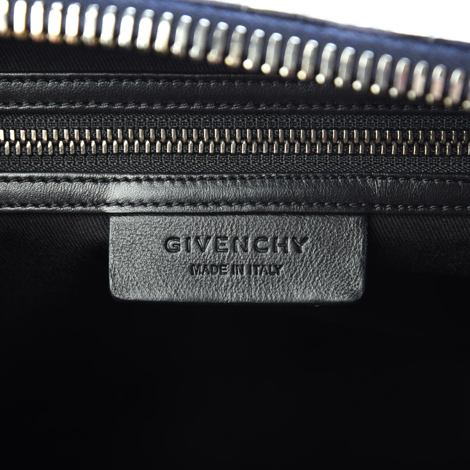 Givenchy Calfskin Crocodile Embossed Medium Antigona Dark Blue 5 of 9