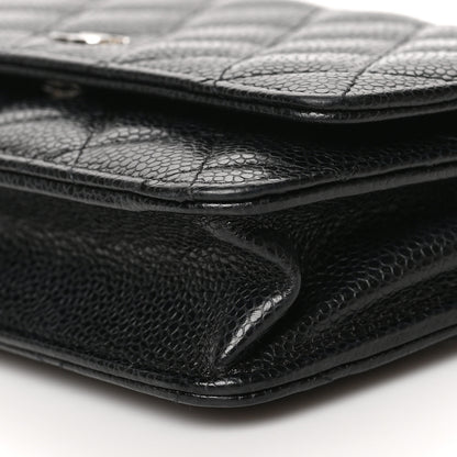 Chanel Caviar Quilted Wallet On Chain WOC Black 10 of 10