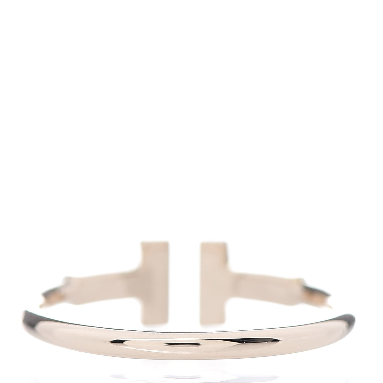 Tiffany 18K Rose Gold Diamond T Wire Ring 52 6 3 of 6