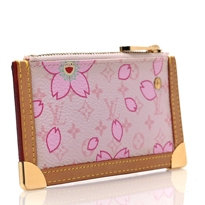 Louis Vuitton Monogram Cherry Blossom Key Pouch Pink 3 of 7