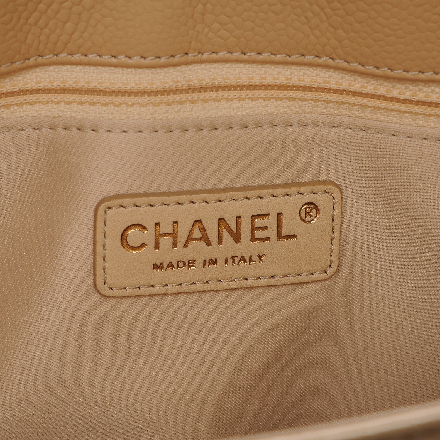 Chanel Caviar Quilted Grand Shopping Tote GST Beige Clair 6 of 7