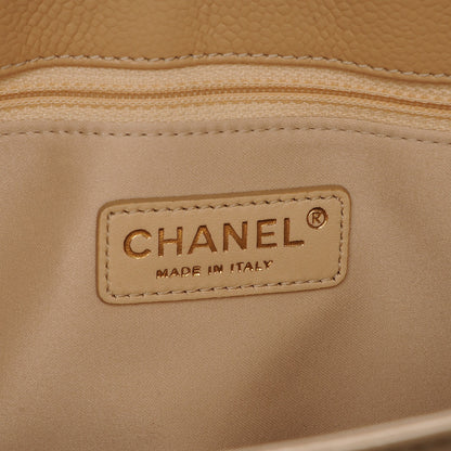 Chanel Caviar Quilted Grand Shopping Tote GST Beige Clair 6 of 7