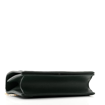 Christian Dior Grained Calfskin Medium Diorama Flap Bag Green 4 of 11