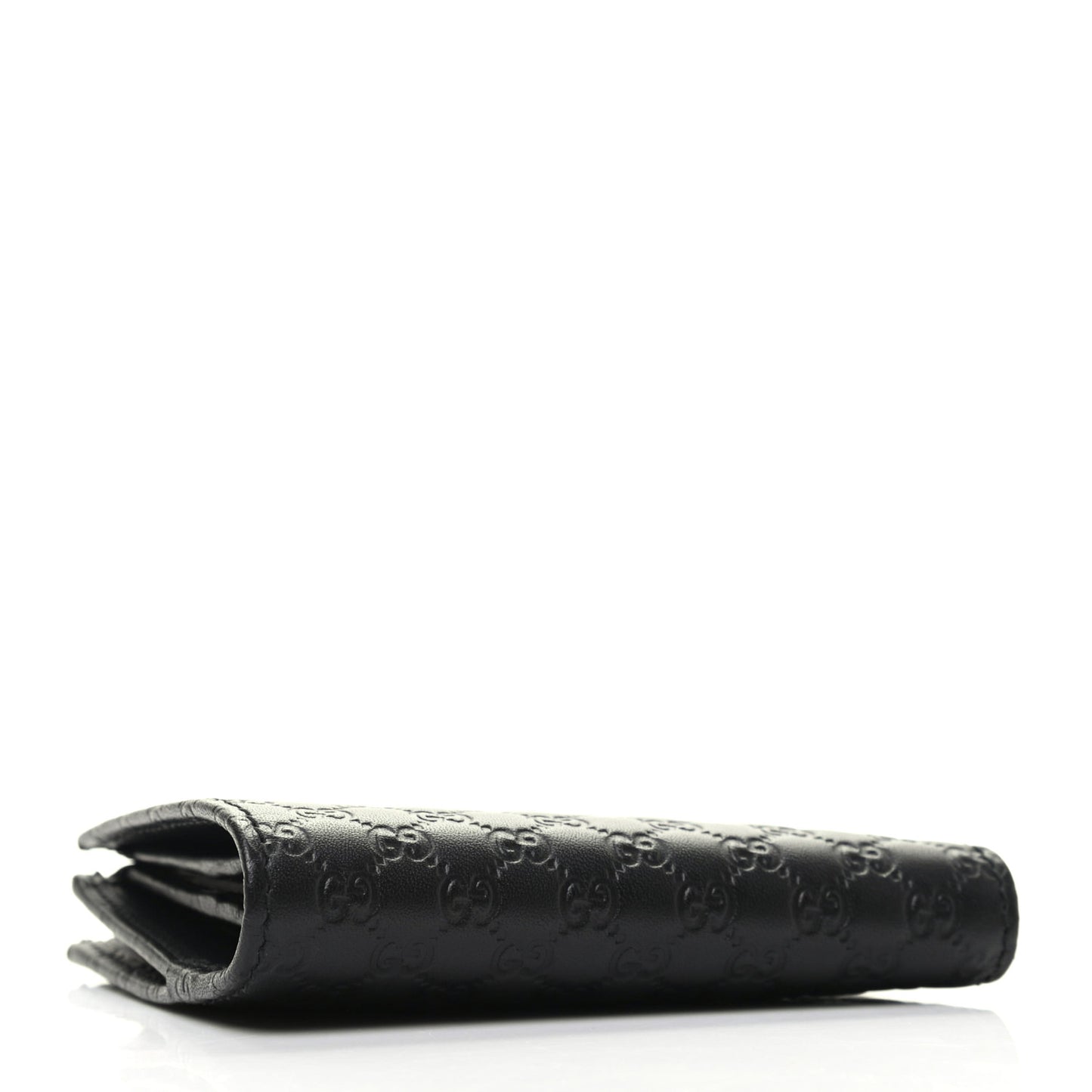 Microguccissima Snap Bi-Fold Wallet Black