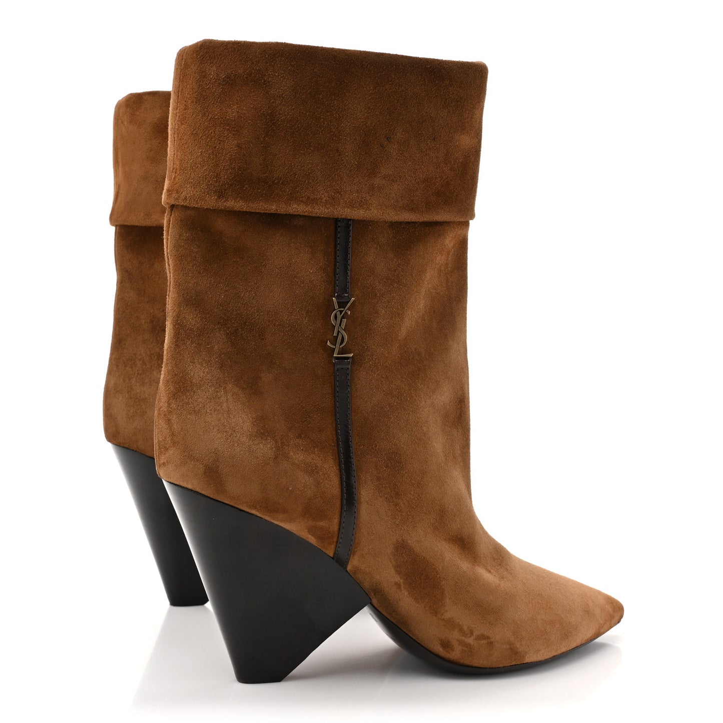 Suede Liz 85 Wedge Booties 39 Dark Land