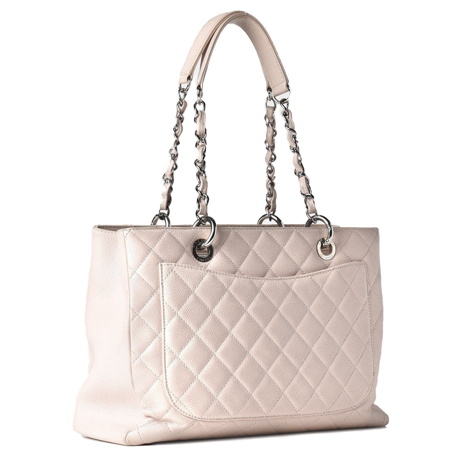 Chanel Caviar Quilted Grand Shopping Tote GST Beige Clair 2 of 10