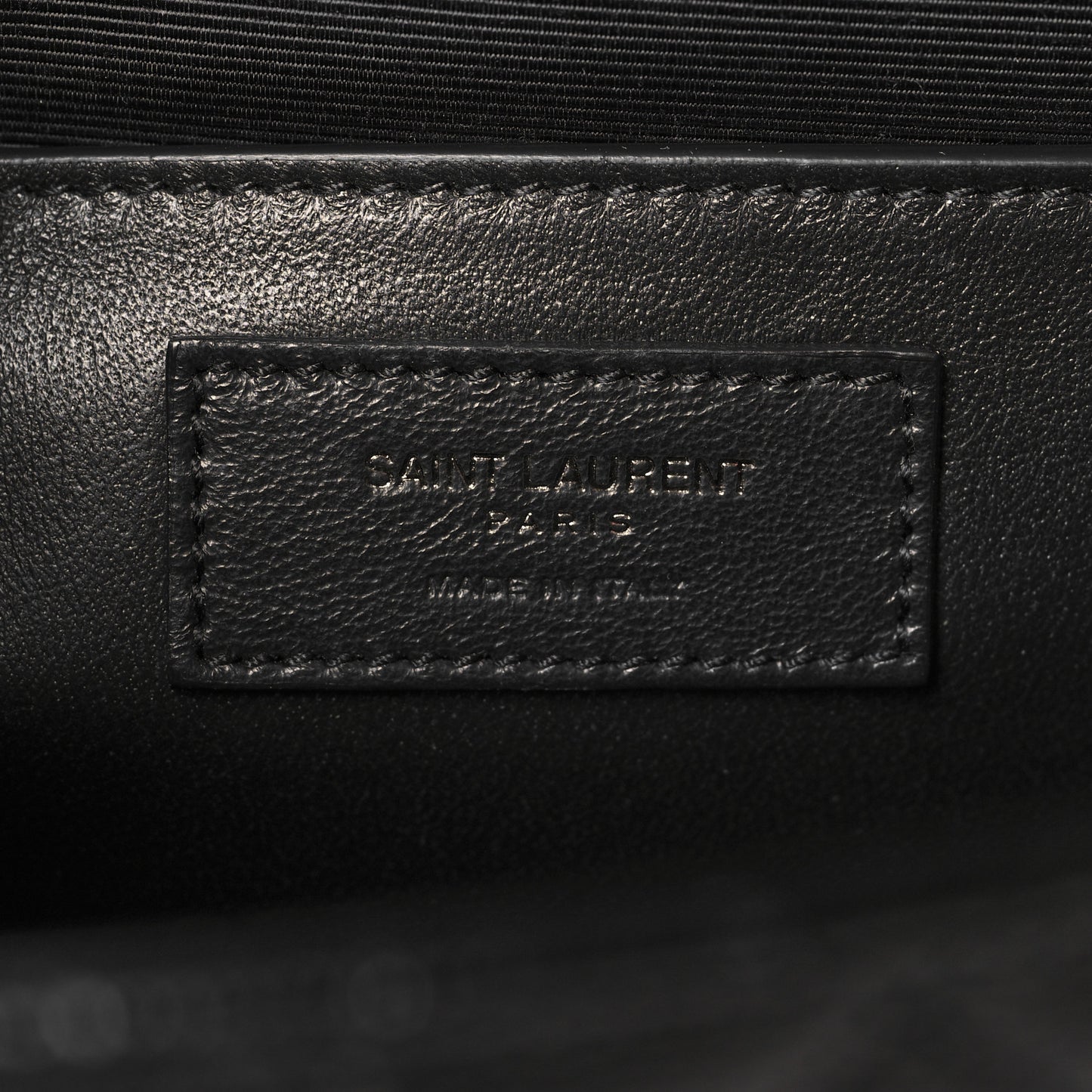 Grain De Poudre Textured Mixed Matelasse Triquilt Medium Monogram Monochrome Satchel Black