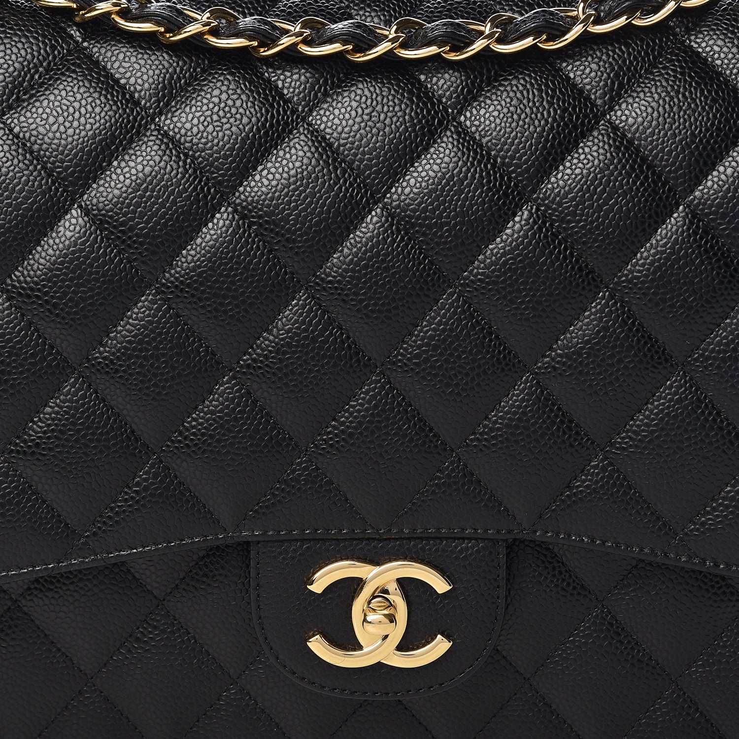 Chanel Caviar Quilted Maxi Double Flap Black 15 of 15