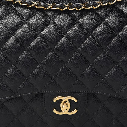 Chanel Caviar Quilted Maxi Double Flap Black 15 of 15