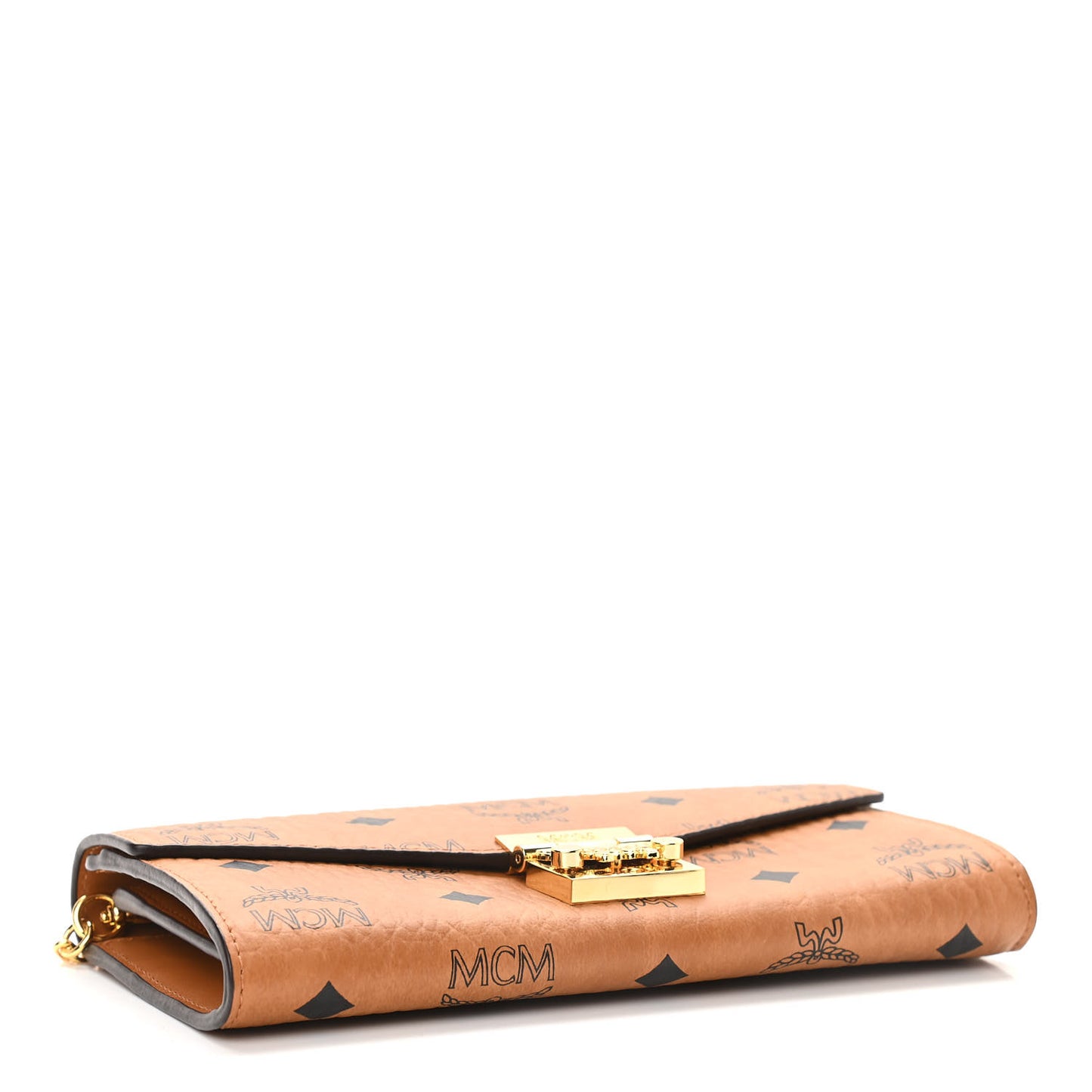Visetos Large Patricia Wallet On Chain Cognac
