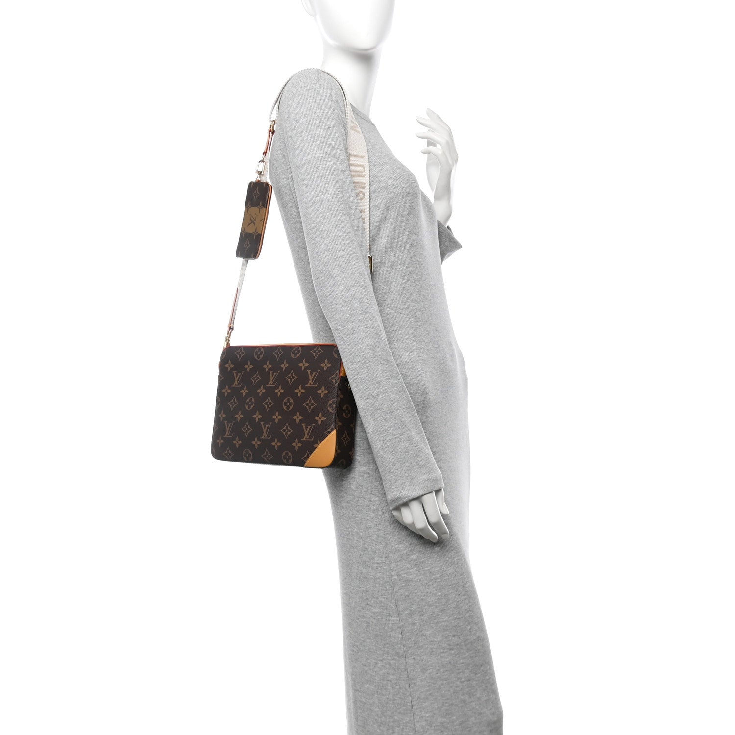 Louis Vuitton X NIGO Reverse Monogram Stripes Trio Messenger 2 of 10