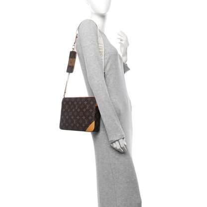 Louis Vuitton X NIGO Reverse Monogram Stripes Trio Messenger 2 of 10
