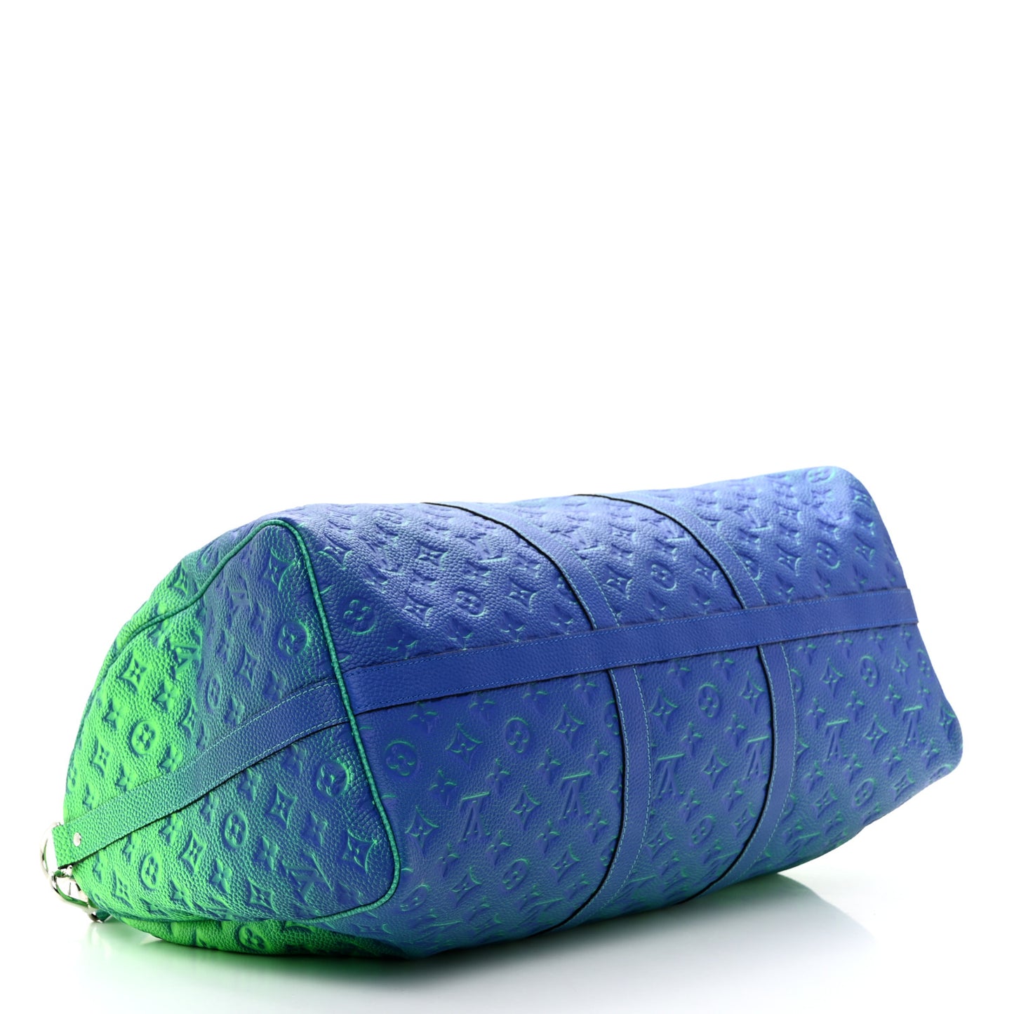 Taurillon Illusion Keepall Bandouliere 50 Bleu Vert
