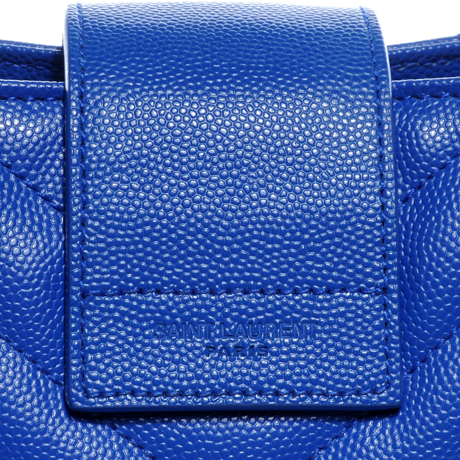 Saint Laurent Matelasse Chevron Cassandre Shopper Royal Blue 6 of 11